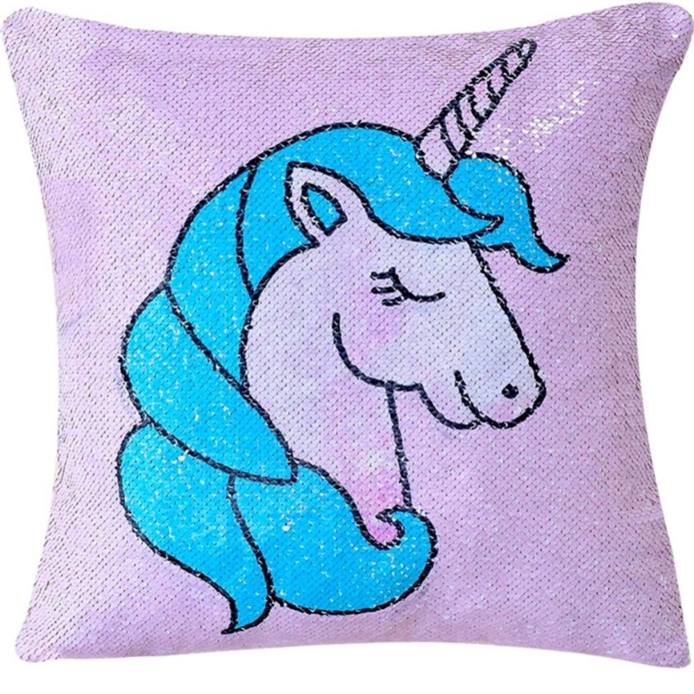 🦋 3/$15 Unicorn Reversible Sequin Pillowcase, 1 pack